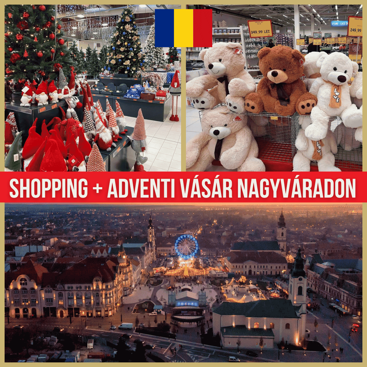 Shopping és adventi vásár Nagyváradon + Nagyszalonta